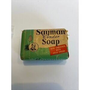 Vintage Sayman Wonder Soap WWII Era Cold Cream Enriched St Louis MO Collectible